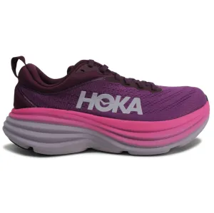 Hoka Womens Trainers Bondi 8 Lace-Up Low-Top Sneakers Textile - UK 6.5