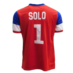 Hope Solo Autographed USA Red/White/Blue Soccer Jersey (JSA)