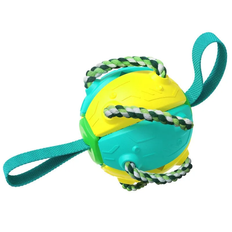 Interactive Frenchie Soccer Ball With Tabs Inflated Training Toy