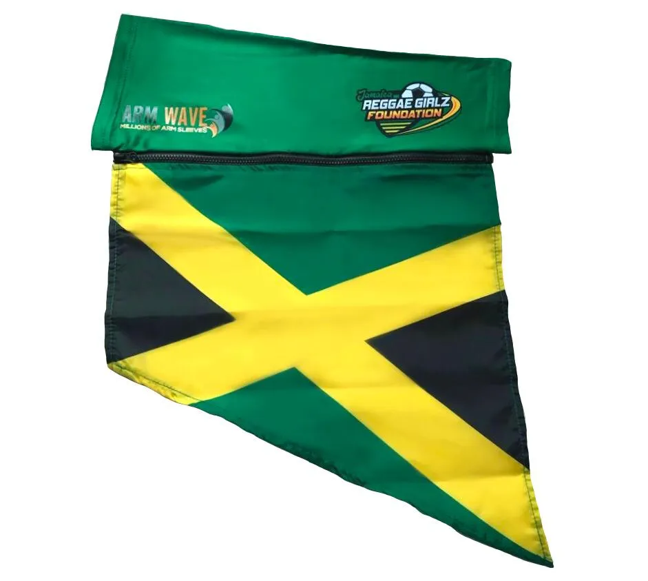 JAMAICA REGGAE GIRLZ ARM FLAG