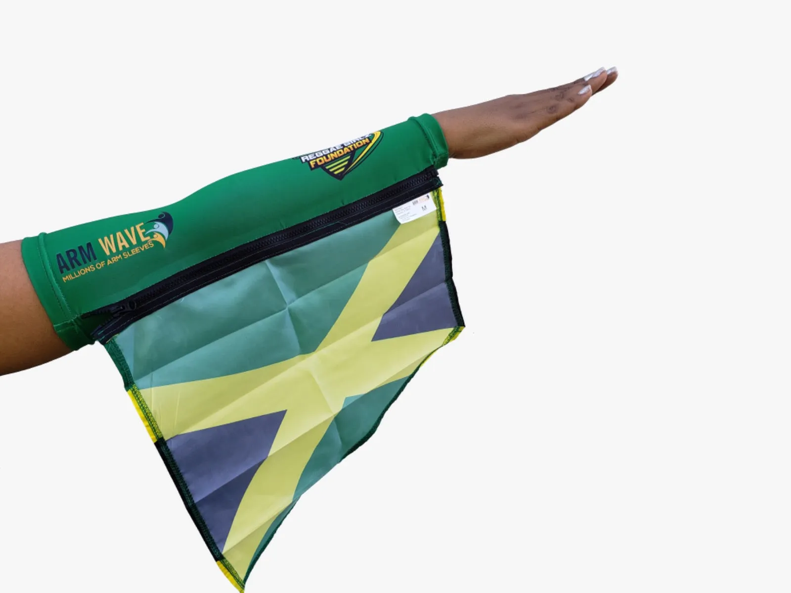 JAMAICA REGGAE GIRLZ ARM FLAG