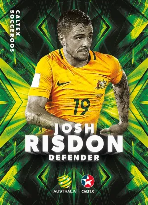 Josh Risdon, Caltex Socceroos Parallel card, 2018 Tap'n'play Soccer Trading Cards