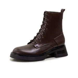 Josie Leather Lace Up Boots