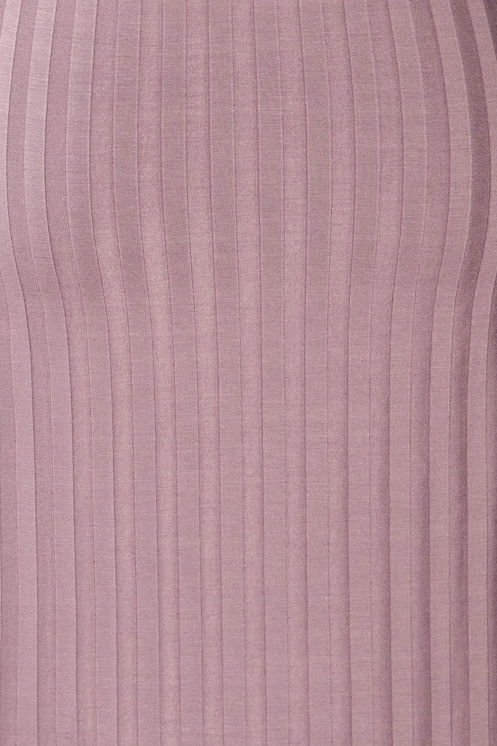 Kalani Mauve | Short Fitted Dress w/ Mock Neck