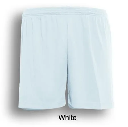 Kids Plain Soccer Shorts - White