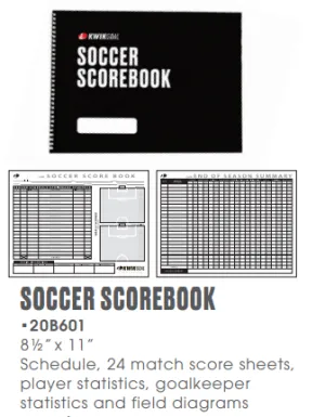 KWIK SOCCER SCORE BOOK