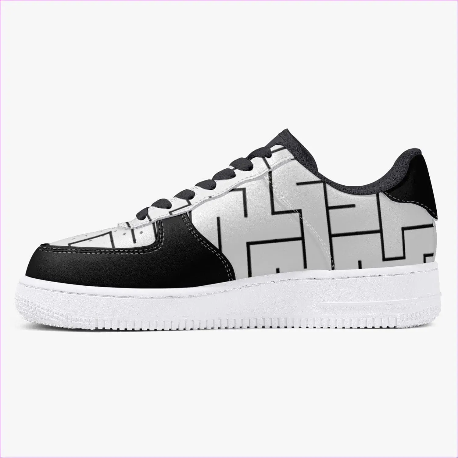 Labyrinth Low-Top Leather Sports Sneakers