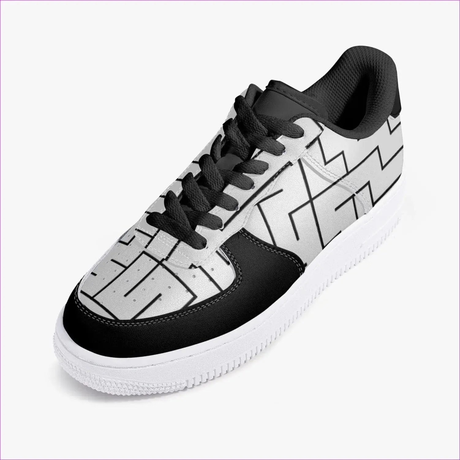 Labyrinth Low-Top Leather Sports Sneakers