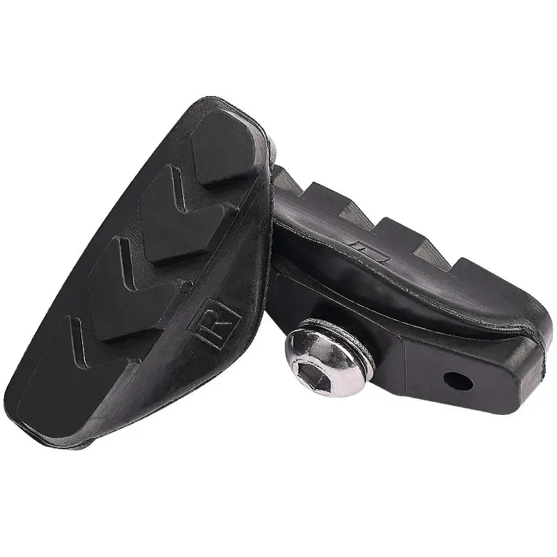 Lebycle Road Bicycle Cycling Braking C-Brake Pads Blocks Holders Durable Rubber Shoes 50mm Caliper Pads