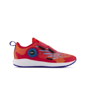 Little Kid's New Balance FuelCore Reveal v3 BOA Color: Neo Flame with Team Red and Infinity Blue