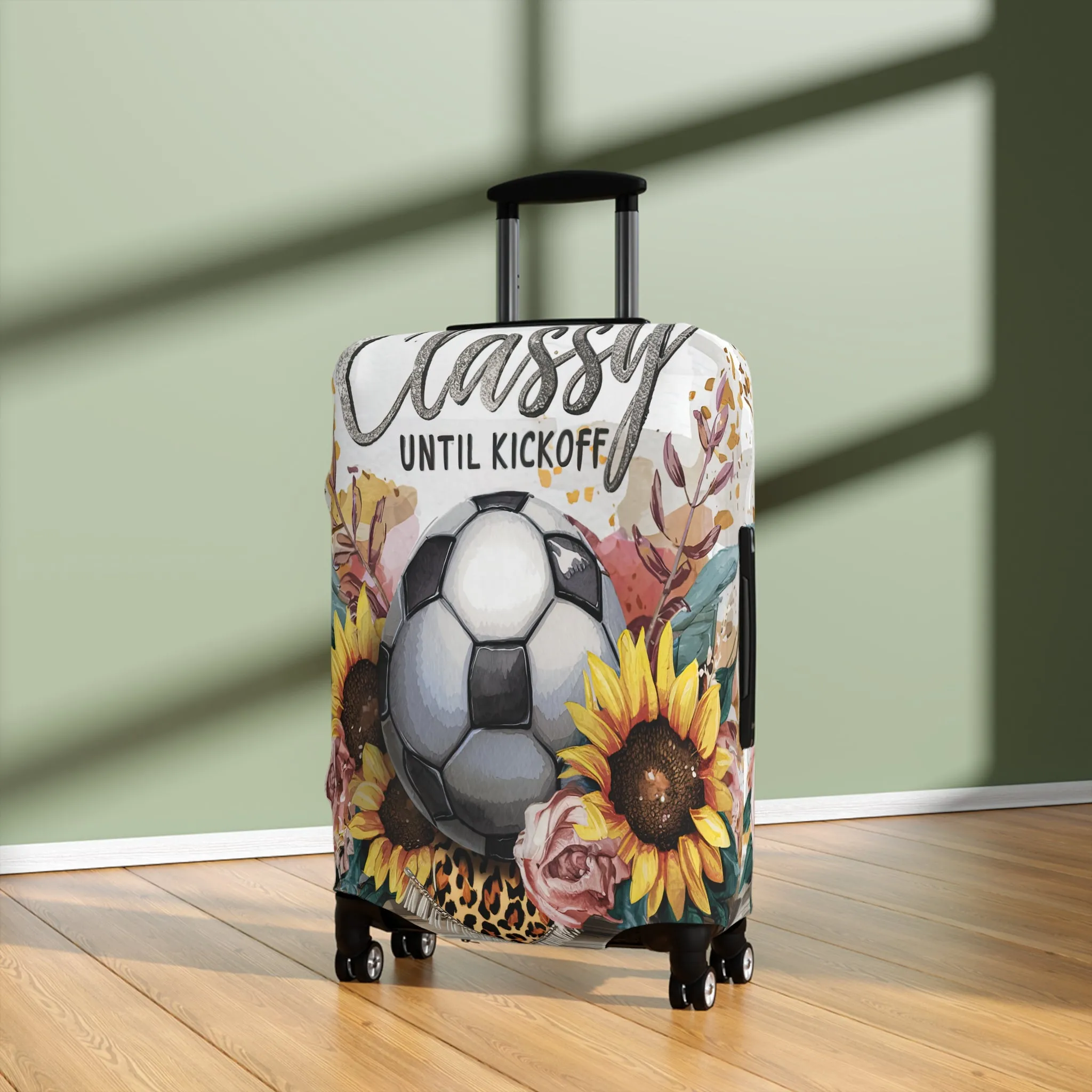 Luggage Cover, Soccer, Classy until Kickoff, awd-1731