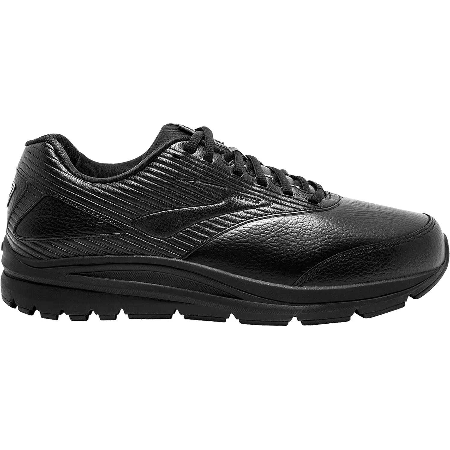 Men's Brooks Addiction Walker 2 Black/Black Leather