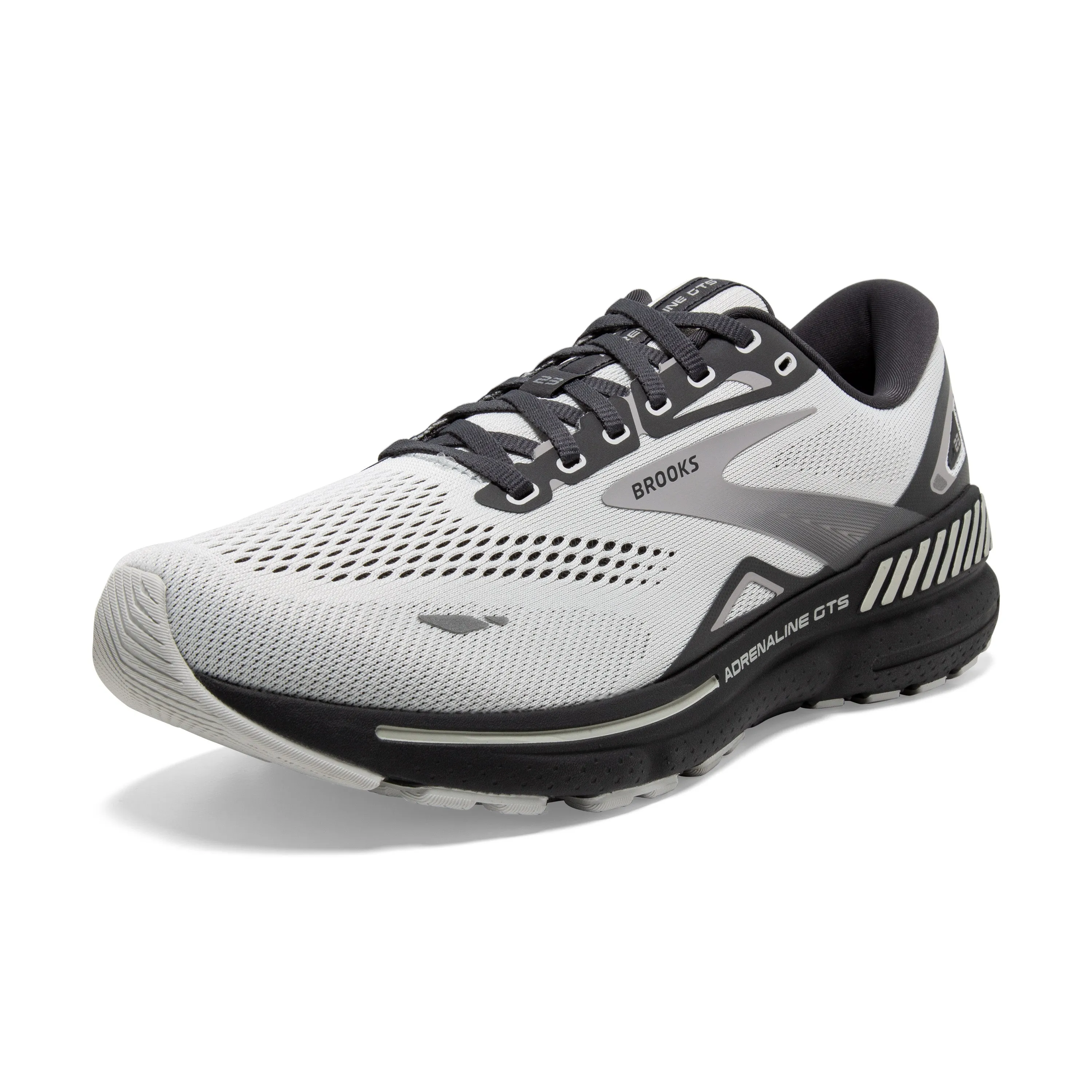 Men's Brooks Adrenaline GTS 23 Color: Oyster/Ebony/Alloy (WIDE WIDTH)