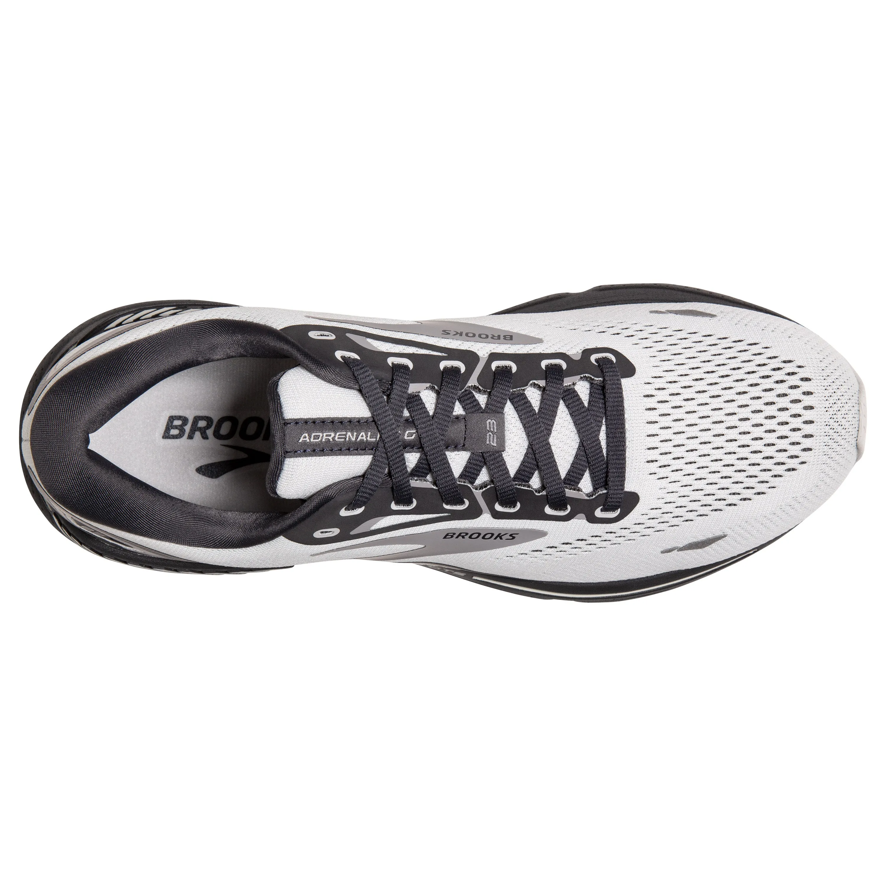 Men's Brooks Adrenaline GTS 23 Color: Oyster/Ebony/Alloy (WIDE WIDTH)