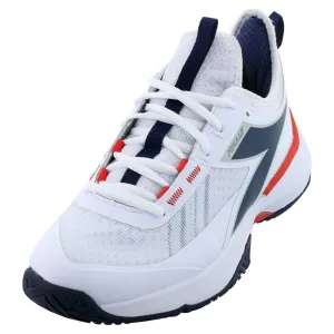 Men`s Finale AG Tennis Shoes White and Blue Corsair