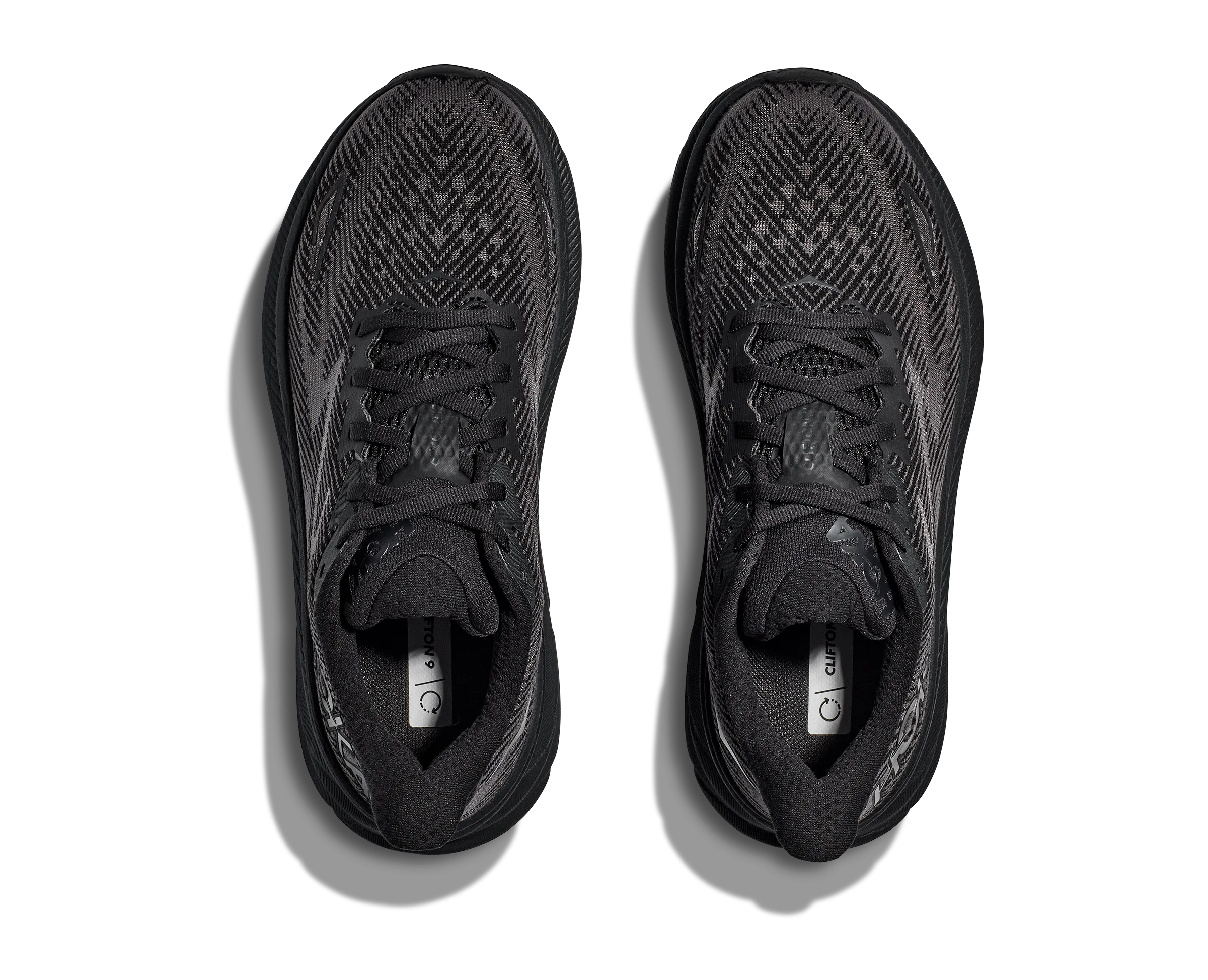 Men's Hoka Clifton 9 Color: Black/Black