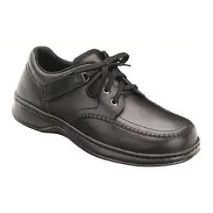 Men's Loafer - Tie-less Lace - Diabetic Shoes - Black