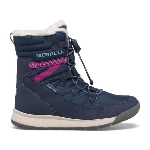 Merrell Navy/Berry/Teal Snow Crush 3.0 Waterproof Children's Boot