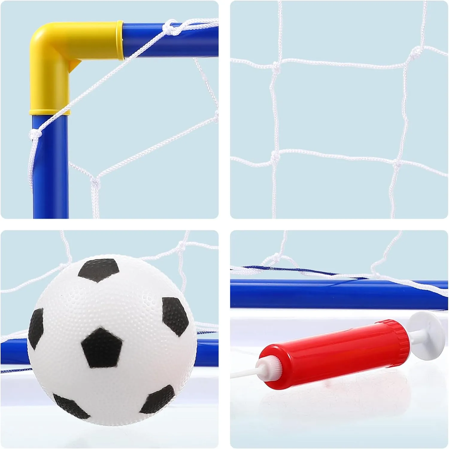 Mini Football Soccer Goal Post Net Set Jq-1663