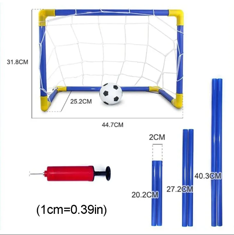 Mini Football Soccer Goal Post Net Set Jq-1663