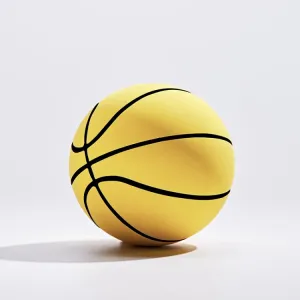 Mini Rubber Hollow Glue Stretch Training Ball(Yellow)