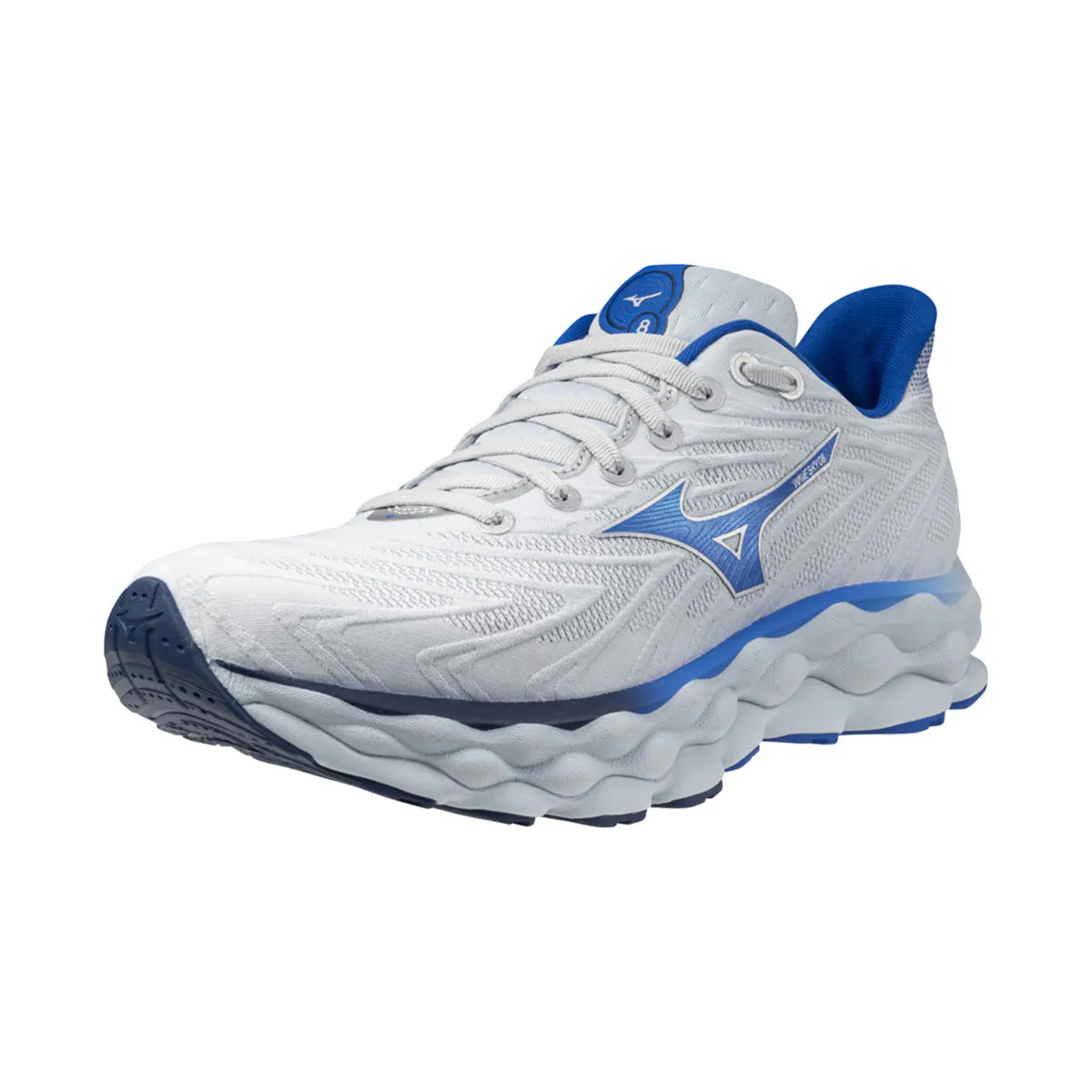 Mizuno Wave Sky 8 Mens | Plein Air/laser Blue/mugen Blu