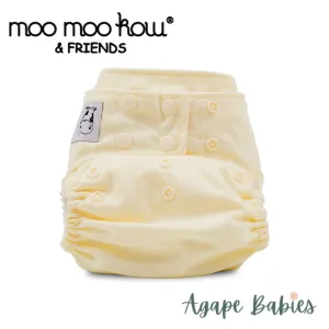 Moo Moo Kow One Size Pocket Diapers Snap - Butter