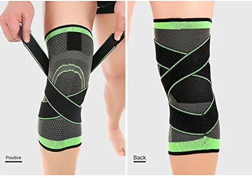 Mumian Knee Sleeve, Knee Pads Compression Fit Support -for Joint Pain and Arthritis Relief, Improved Circulation Compression - Wear Anywhere - Single (Green, L)