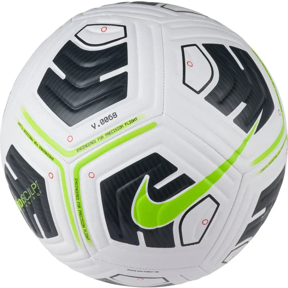 Nike Academy Soccer Ball - White-Black-Volt