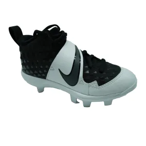 Nike Big Kid's Force Trout 6 Pro MCS Baseball Cleats Black White Size 3