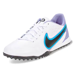 Nike Legend 9 Academy Turf Soccer Shoes (White/Black-Baltic Blue)