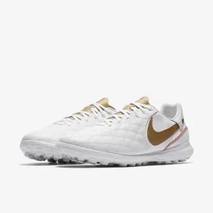 Nike Lunar LegendX 7 Pro 10R TF - Turf Soccer Shoes - White/Metallic Gold