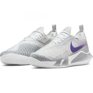 Nike React Vapor NXT HC Women Tennis Shoes Photon Dust/Purple-Fuchsia Glow/Grey Fog White Volt