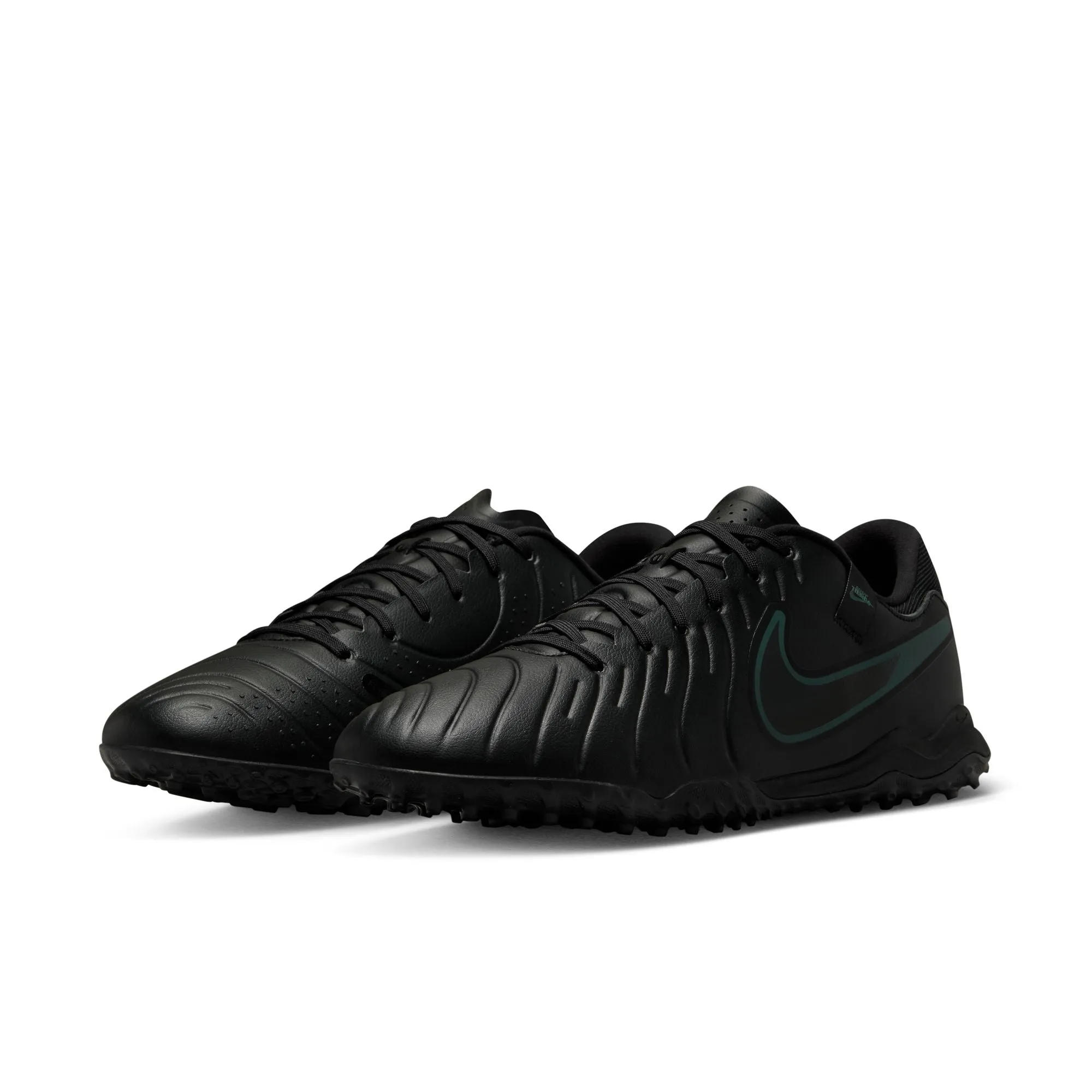 Nike Tiempo Legend 10 Academy TF Artificial Turf Soccer Shoes - Black Deep/ Black Jungle