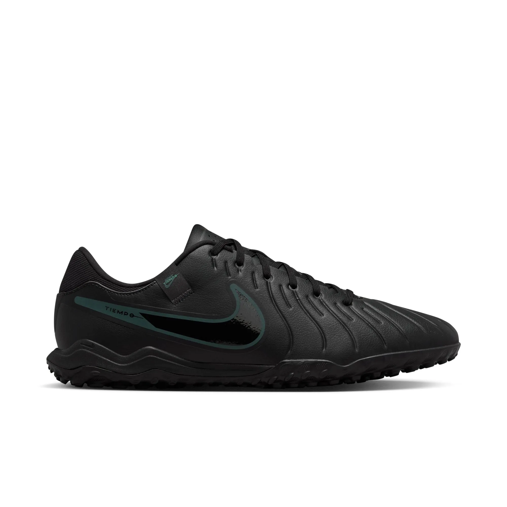 Nike Tiempo Legend 10 Academy TF Artificial Turf Soccer Shoes - Black Deep/ Black Jungle