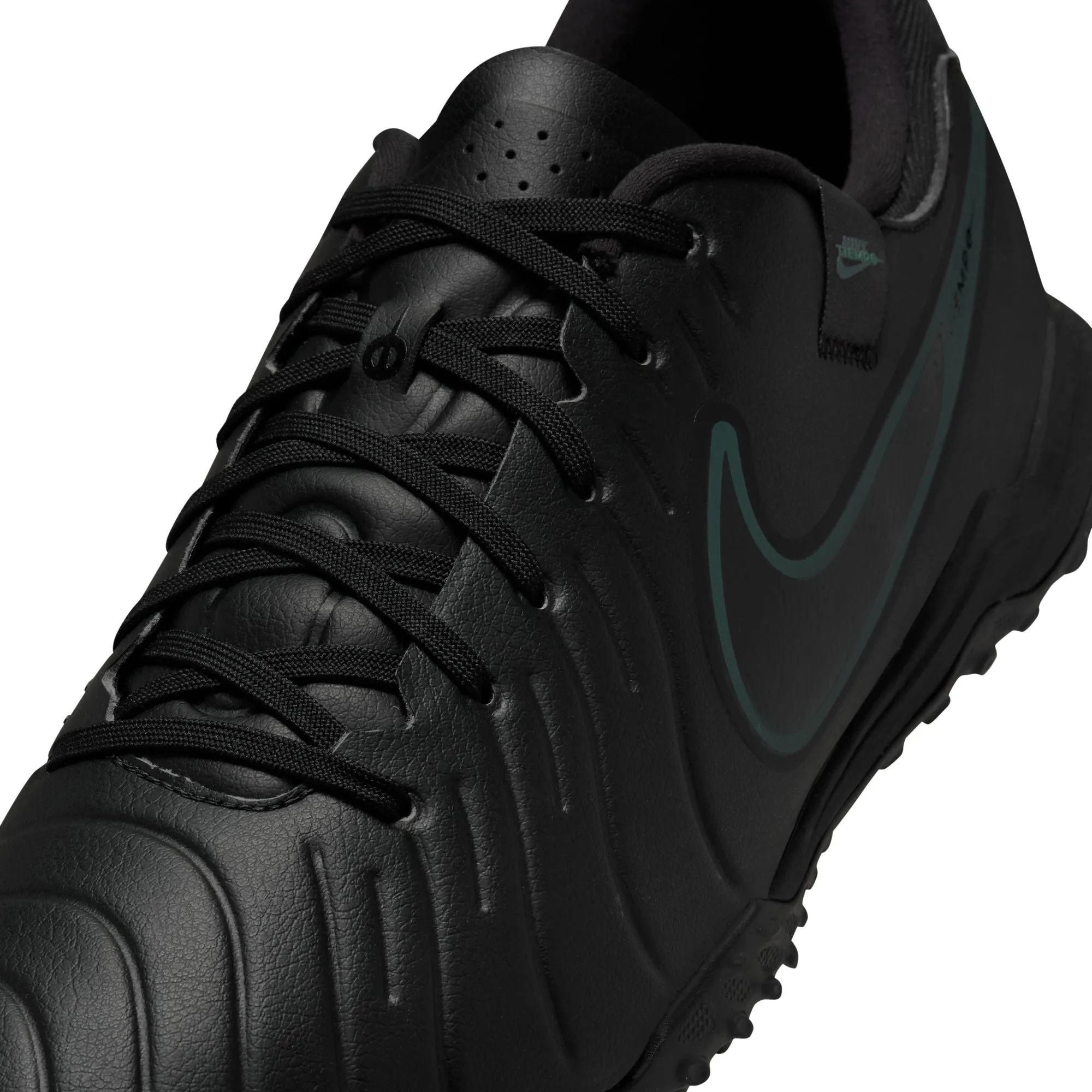 Nike Tiempo Legend 10 Academy TF Artificial Turf Soccer Shoes - Black Deep/ Black Jungle