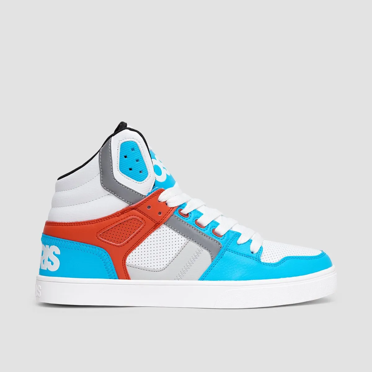 Osiris Clone Shoes - White/Red/Cyan