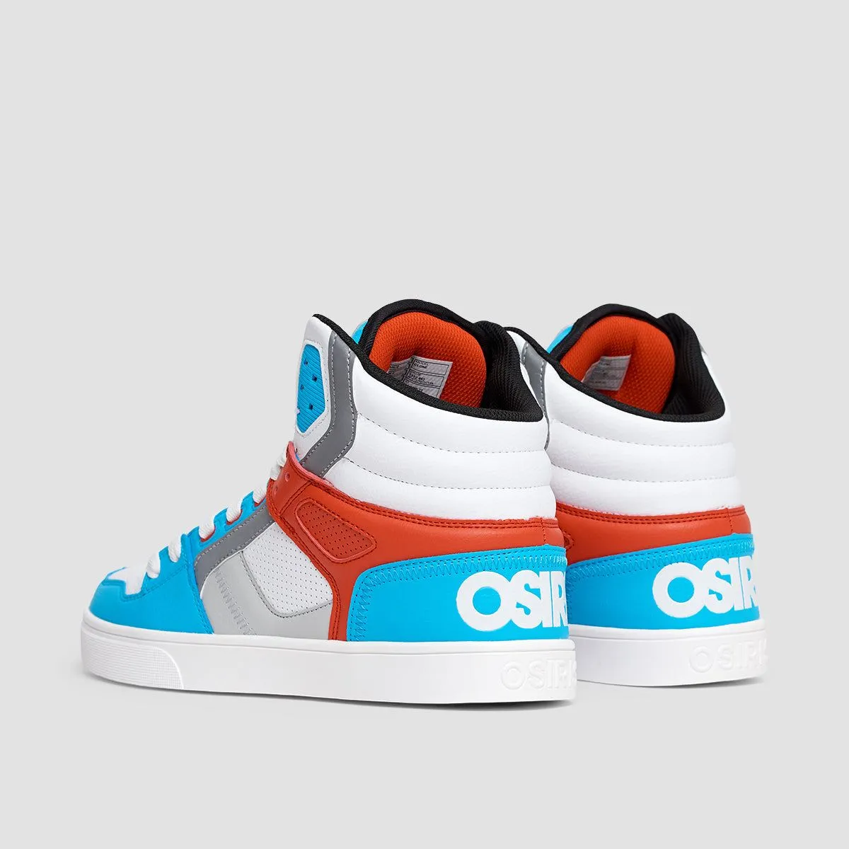 Osiris Clone Shoes - White/Red/Cyan