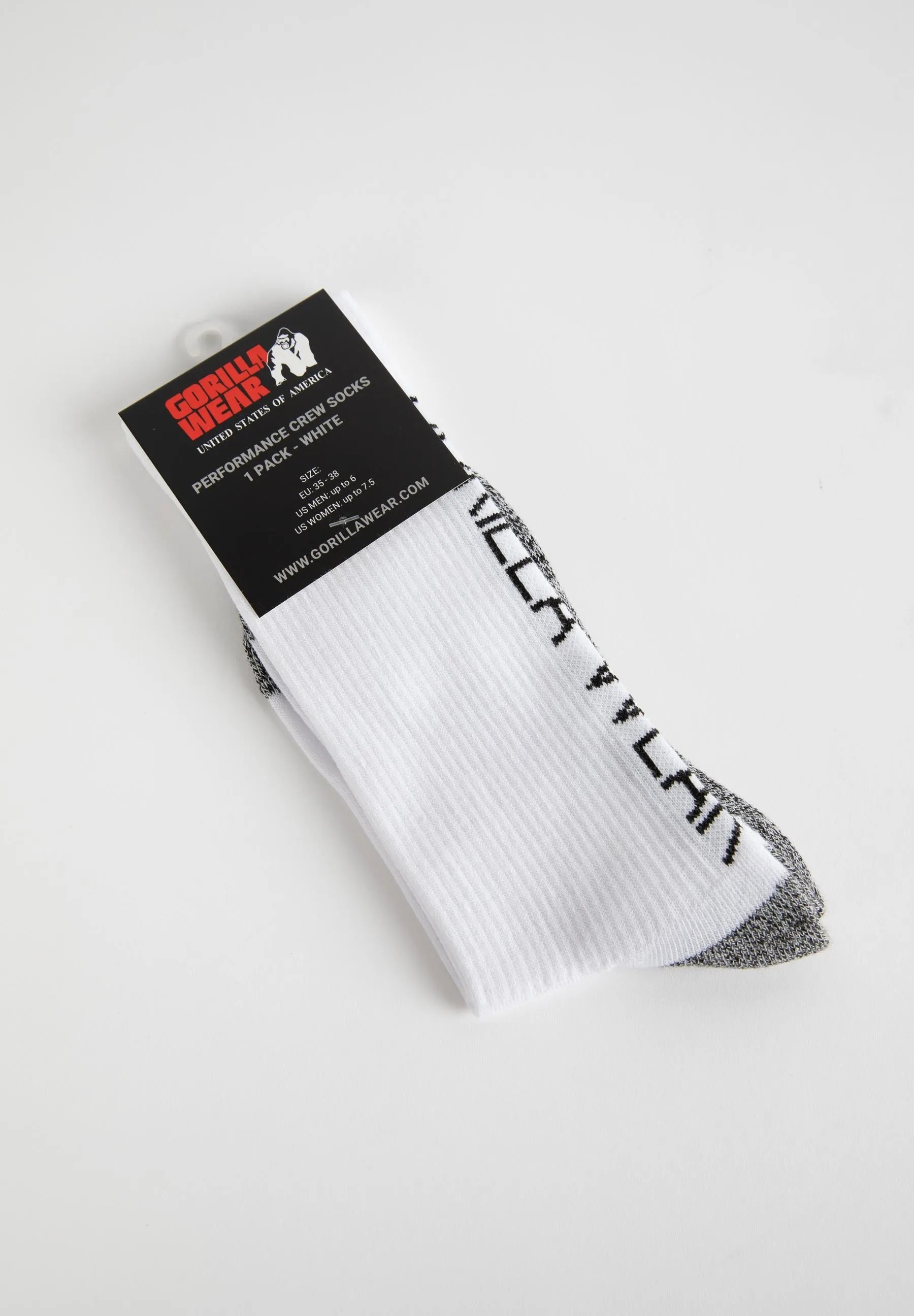 Performance Crew Socks - White