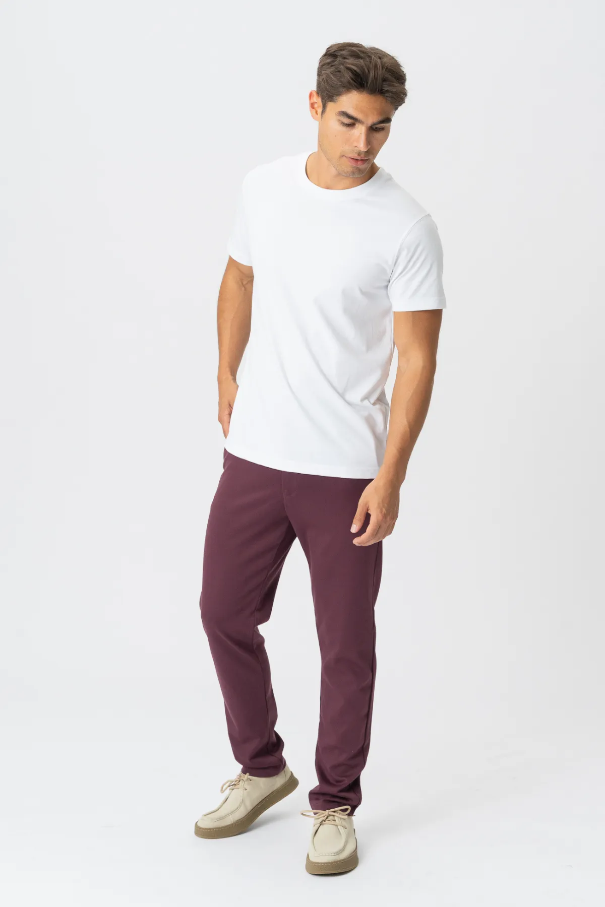 Performance Trousers - Burgundy