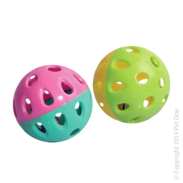 Pet One Cat Toy Soccer Ball Cat Toy Mixed Colour^^^