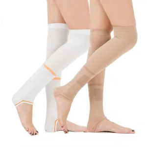 Plus Size Medical Open Toe Compression Socks