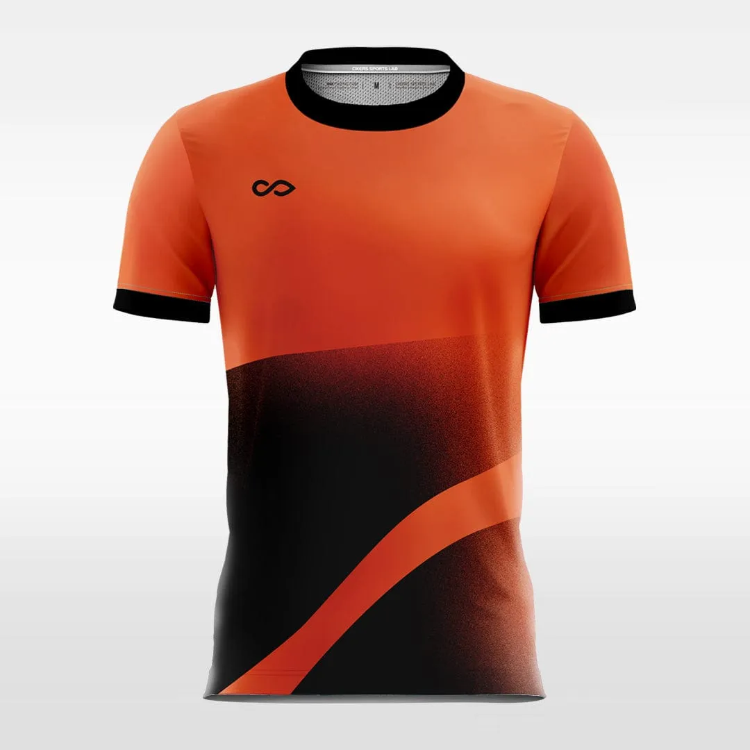 Red Gradient - Women Custom Soccer Jerseys Fluorescent