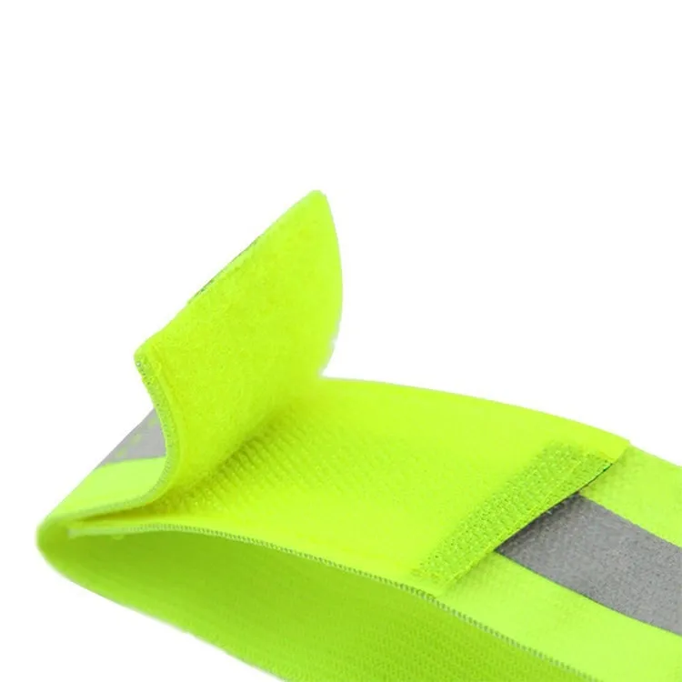 Reflective Band High Visibility Elastic Wristbands Outdoor Sports Running Cycling Night WarningWrist Band(Green)