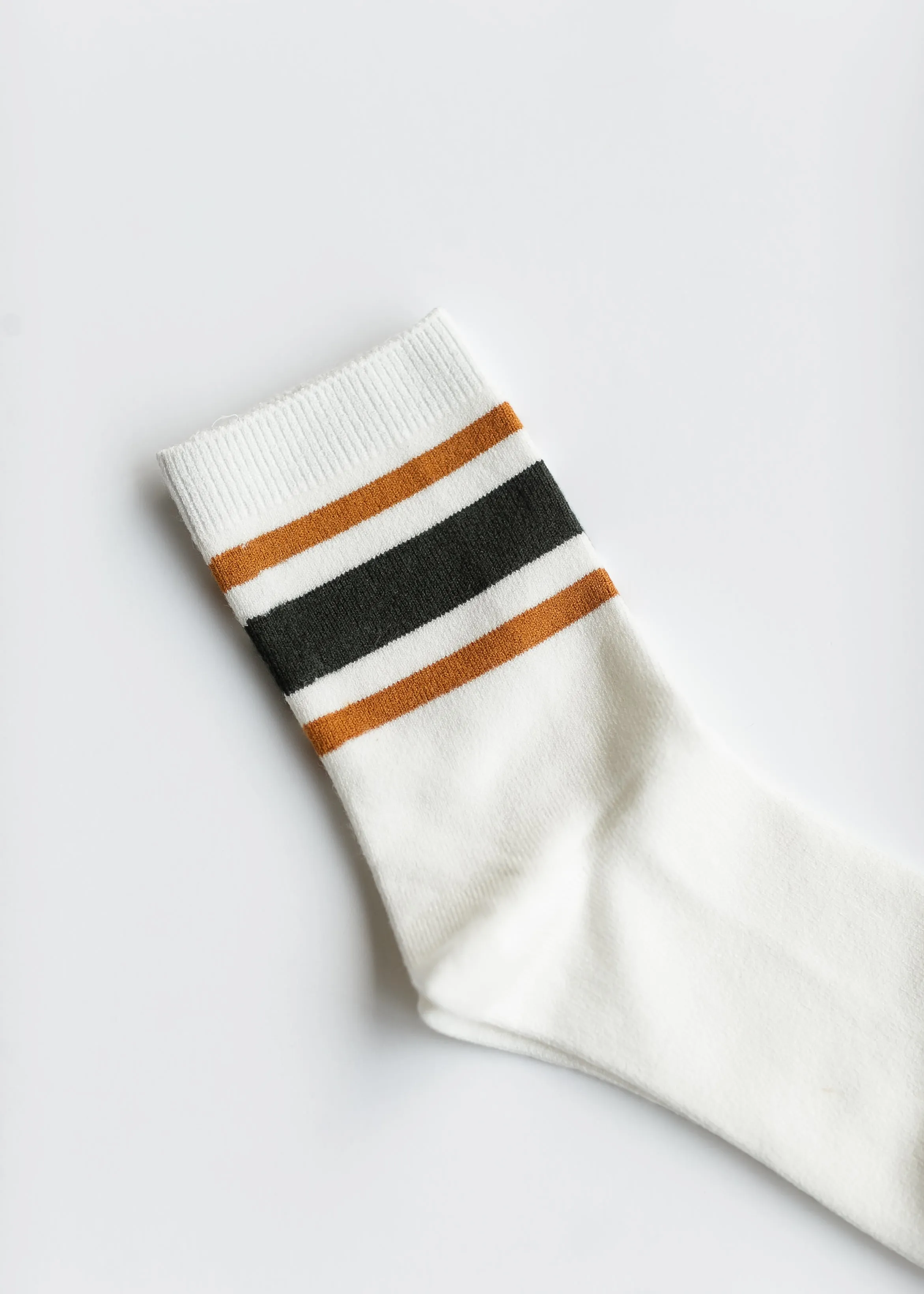 Retro Stripe Style Crew Socks