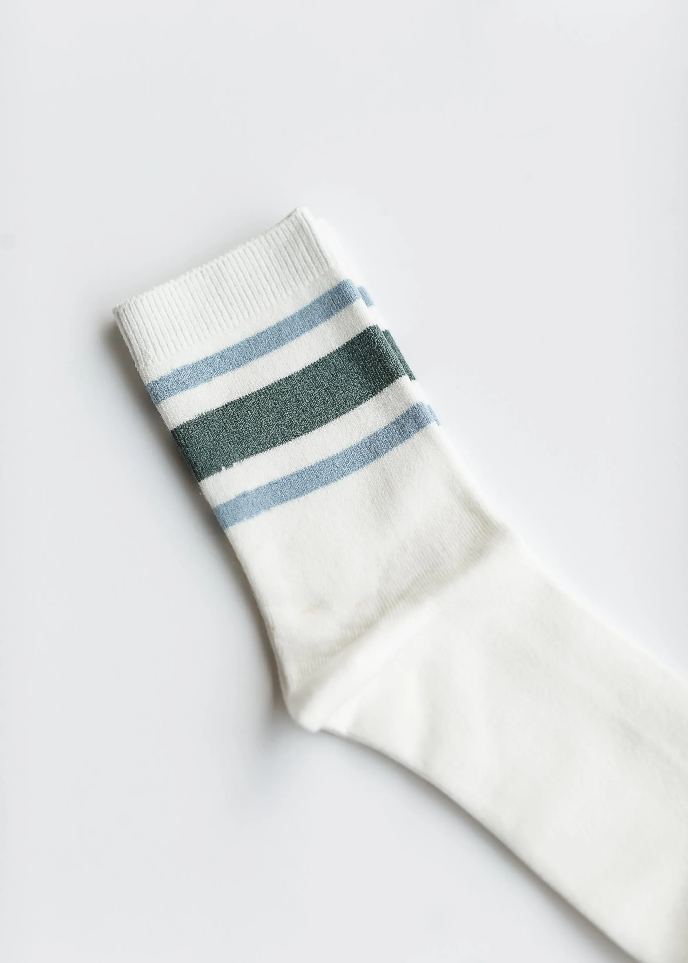 Retro Stripe Style Crew Socks