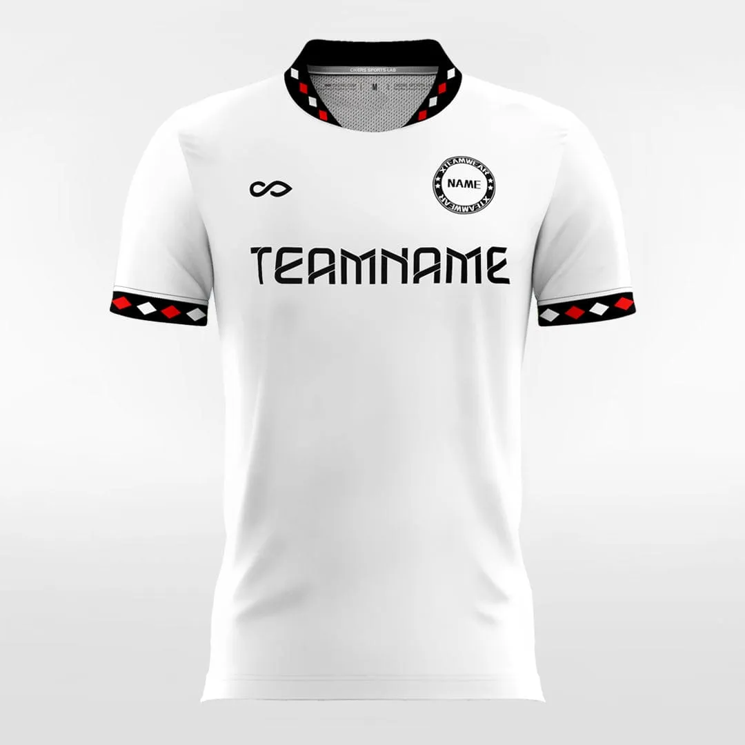 Retro White - Women Custom Soccer Jerseys Design Geometry