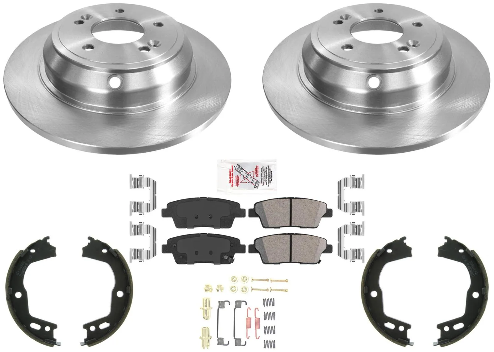 Rr Disc Brake Rotors Brake Pad Hardware Parking Shoes for Hyundai Genesis 10-14