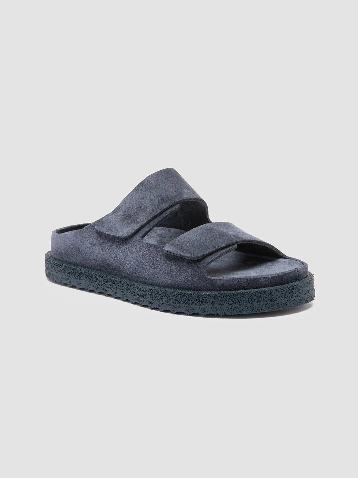 SANDS 105 - Blue Suede Slide Sandals