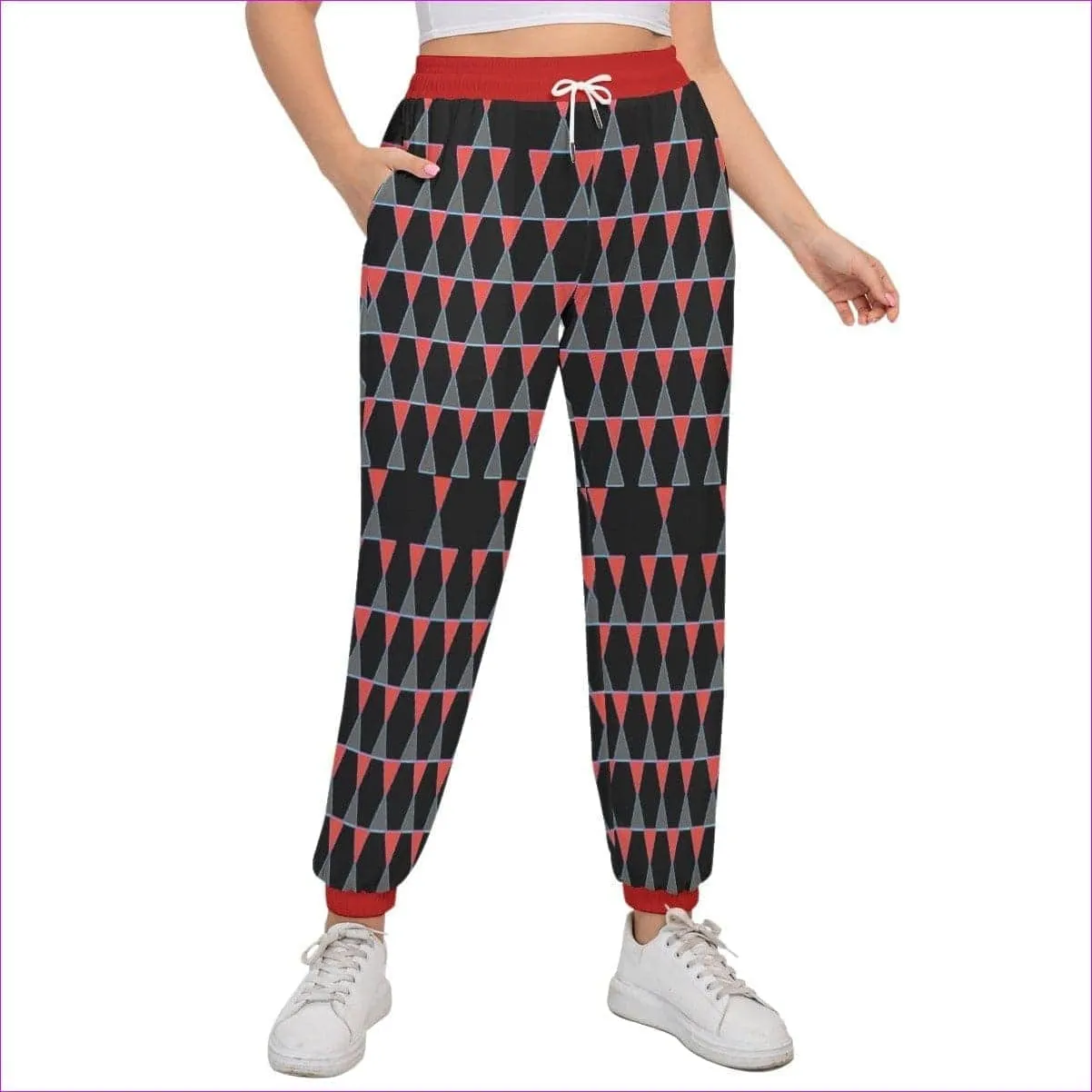 Scaled Women's Sports Trousers With Waist Drawstring Voluptuous ( ) Plus Size